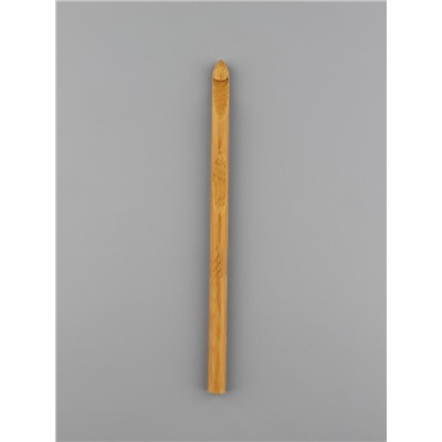 Крючок для вязания, бамбуковый, d=8 мм, 15 см