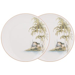 НАБОР ТАРЕЛОК ЗАКУСОЧНЫХ LEFARD "БЕРЕЗКИ"  2 ШТ. 20,5 СМ (КОР=9НАБ.)