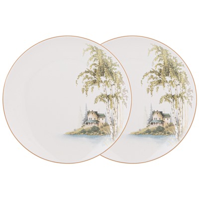 НАБОР ТАРЕЛОК ЗАКУСОЧНЫХ LEFARD "БЕРЕЗКИ"  2 ШТ. 20,5 СМ (КОР=9НАБ.)