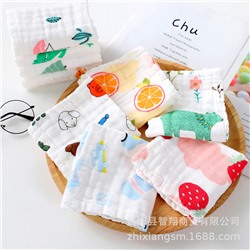 Scarf, children's towel for baby, cotton gauze eating bib, handkerchief