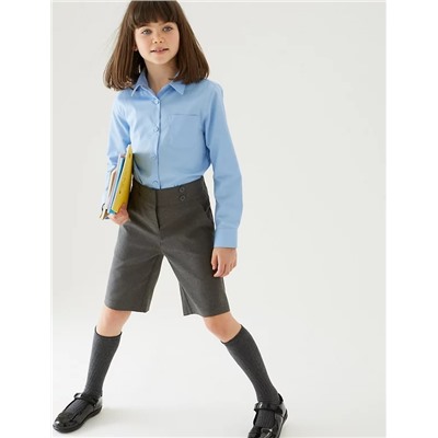 Girls' Regular Fit School Shorts (2-16 Yrs)
