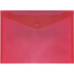 Папка-конверт на кнопке A4 "deVENTE" 180мкм полупрозрачная красная 3071406/30/Россия