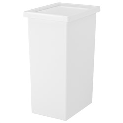 FILUR, Tonne mit Deckel, weiß,, 42 l