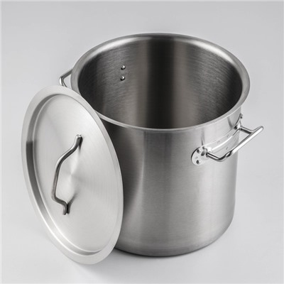 Кастрюля Hanna Knövell HoReCa, 12 л, толщина 0.8 мм, 201 сталь, нержавеющая сталь