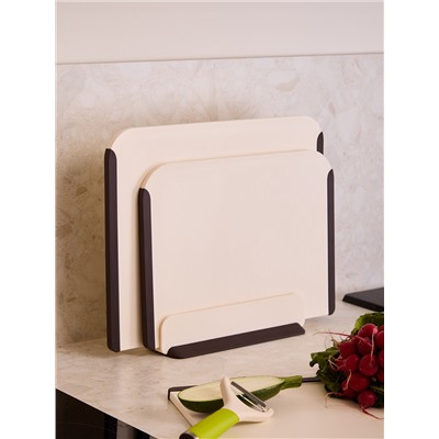 Подставка для разделочных досок SmartChef, 27х8,5 см, бежевая/бордовая