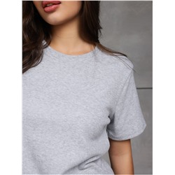 Футболка "Вязаная" Серый меланж