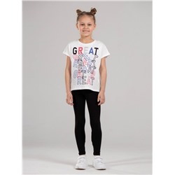 Футболка для девочки Cherubino CWJG 63160-21 Экрю