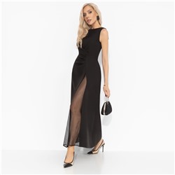 Платье со сборкой, Плавный силуэт