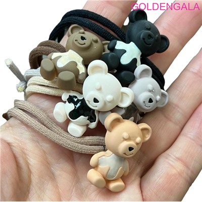 Резинки детские для волос (Мишки) 2 шт Арт 61 Корея тип 5