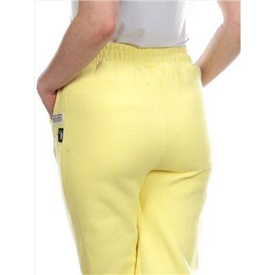 11 YELLOW Брюки спортивные женские на флисе (100% хлопок) 7986