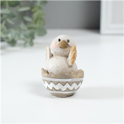 Фигурка полистоун «Цыплёнок в скорлупке», 5×4.5×6.5 см