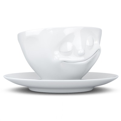 Чайная пара Happy, 200 мл, белая