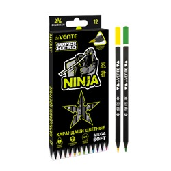 Карандаши 12цв "deVENTE. Triolino Ultra 4М. SuperHero" 4М 3мм трехгранные 5022335/Китай