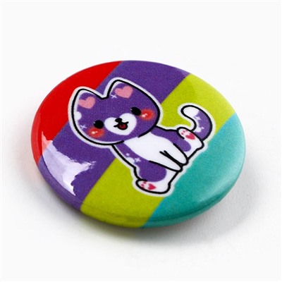 Значок металлический «Котик», 2.5 см