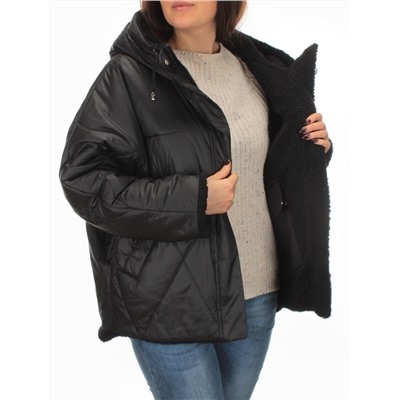 22309 BLACK Куртка зимняя двухсторонняя женская SNOW CLARITY