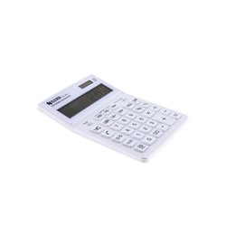 Калькулятор настольный Eleven SDC-444X-WH, 12 разрядов, двойное питание, 155×204×33 мм, белый