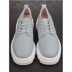 03-HY11-3D LT. BLUE Полуботинки женские (натуральная кожа)