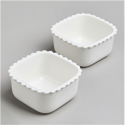 НАБОР ИКОРНИЦ LEFARD "PEARL" С КРЫШКАМИ 2 ШТ. КВАДРАТ. 10*5,5 СМ 200 МЛ