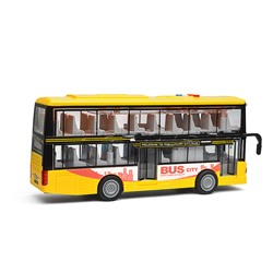 Автобус "Городской" 1:16 (свет, звук) в коробке (желтый)