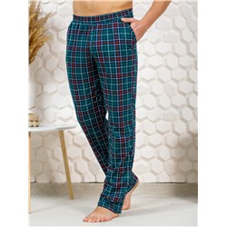 М43 Брюки клетка зелёный Свт