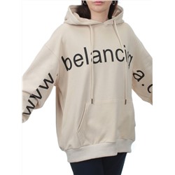 3262 BEIGE Худи женское (95% хлопок, 5% эластан)
