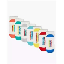 7 Pack Cotton with Lycra® Trainer Liner Socks
