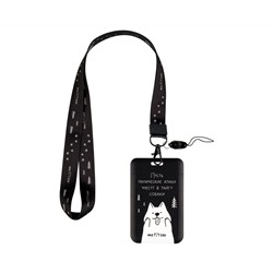 Бейдж вертикальный MESHU "Taiga", 110*70мм, лента с карабином,  3D печать, опп пакет, европодвес