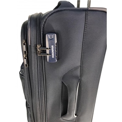 Чемодан ,комплект из 3-х , текстиль, 50124 Темно-синий