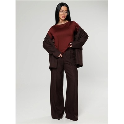 Женский лонгслив Энкар / бордовый