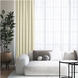 Штора "Волшебная Ночь" Текстурный Блэкаут / Крем