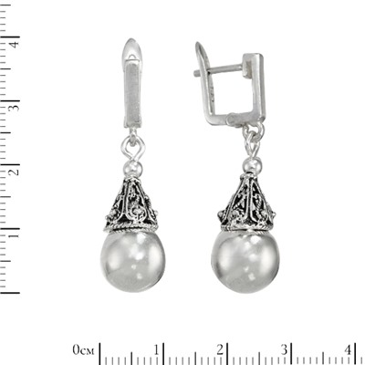 Серьги 'Колокольчик' серебряные ТРС.223БКN