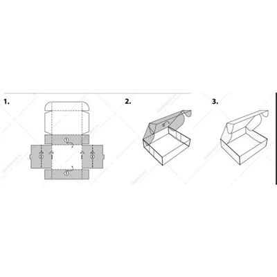 Коробка складная, белая, для подарков, хранения и отправки посылок, 27×21×9 см
