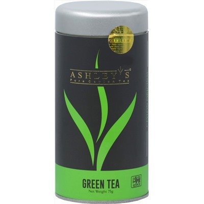ASHLEY'S. Green tea 75 гр. жест.банка (Уцененная)