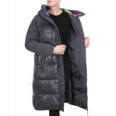 8986 DARK GRAY Пальто зимнее женское CORUSKY (200 гр. холлофайбера)