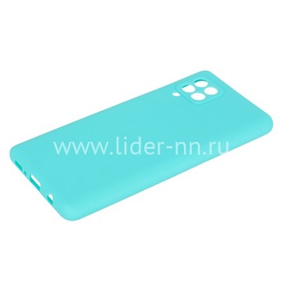 Задняя панель для Samsung Galaxy  A42 Силикон матовый (бирюза)