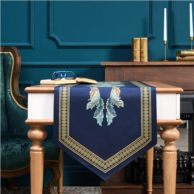 ДОРОЖКА "ЛИСТЬЯ МОРИСА" GOLD STRIPE  45Х300СМ, 100% ХЛОПОК,ТВИЛ C ПРОПИТКОЙ