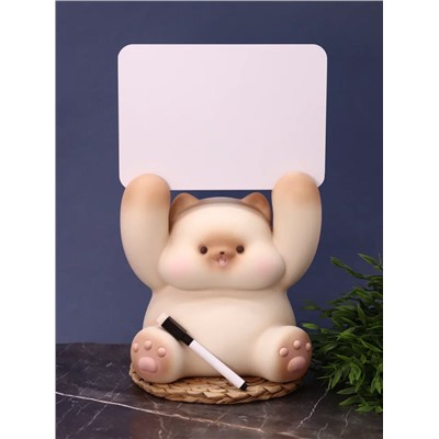 Копилка "Cat paws up" (в комплекте с табличкой и маркером), 21 см