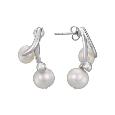 Серьги с жемчугом ТПСН.399ЖБ1.08