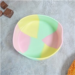 Форма для выпечки кексов силиконовая, 13*13*5см