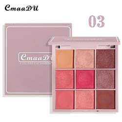 9-цветная палитра теней для век CmaaDU 9 colors eye shadow 03