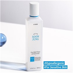 Etude Слабокислотный тонер для лица / Soon Jung CICA Relief Toner, 200 мл