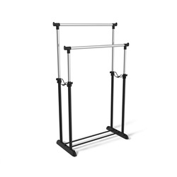 Вешалка-штанга гардеробнаяSHT-WR4150
                        черный / черный муар / хром лак