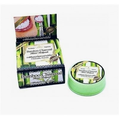 Тайская Травяная Зубная Отбеливающая Паста Rochjana - Уголь, 30 гр