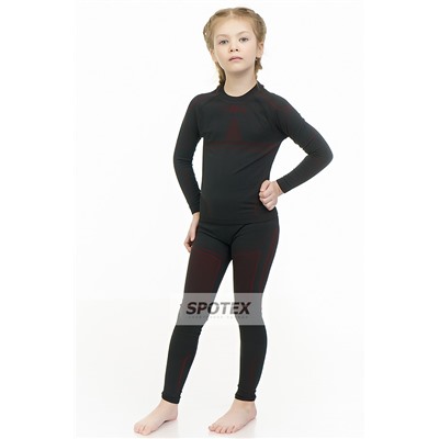 Термобелье детское K003 black red