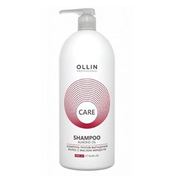Ollin Шампунь для против выпадения волос с маслом миндаля / Care, 1000 мл