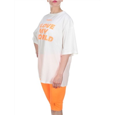 KD-867 ORANGE Костюм-двойка женский 7986 TREND