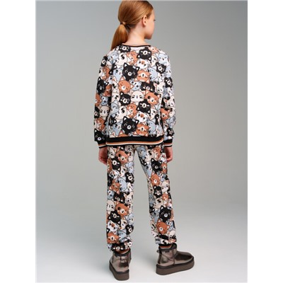 Комплект для девочки: толстовка, брюки