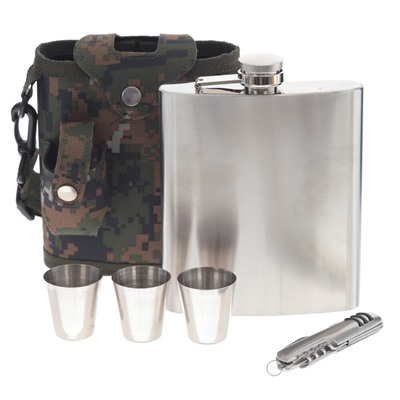 Набор с фляжкой 500 мл, 5 в 1, L14 W8 H17 см