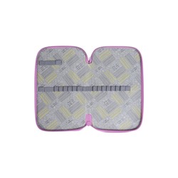 Пенал 3 секции, 125×205×55 мм, Calligrata 30П26/3 «Кот чёрный», ламинированный картон