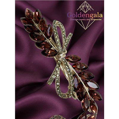 Заколка автомат для волос с кристаллами «Блеск элегантности» ЭЛЗ13/05